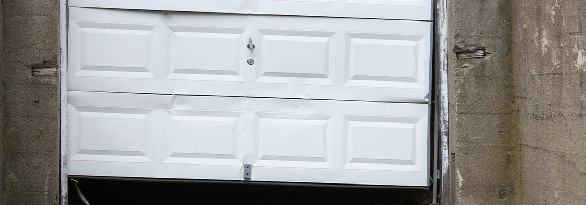 Garage Door Got Hit By A Car Dent Removal in Moline, IL