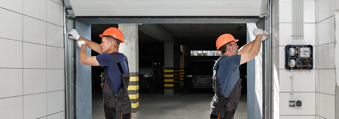 Wooden Garage Door Frame Repair in Moline, Illinois